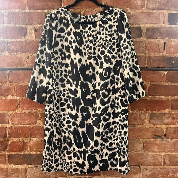 Saltwater Luxe Leopard print dress - size medium - Picture 1 of 7